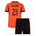 Nederland Frenkie de Jong #21 Hjemmedraktsett Barn VM 2026 Korte ermer (+ Korte bukser)
